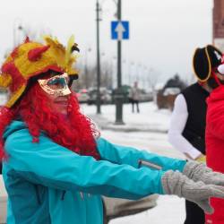 Сподвижники здорового образа жизни в морозную субботу "отрепетировали" забег, который городские власти планируют на 1 января #4
