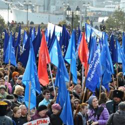Глава Владивостока принял участие в митинге, посвященном присоединению Крыма к России #5