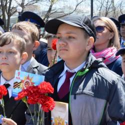 Торжественный митинг, посвященный Дню Победы, прошел в Первореченском районе Владивостока #8
