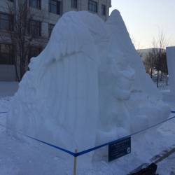 Одна из победителей международного конкурса скульптур из снега в Харбине поделилась впечатлениями #3