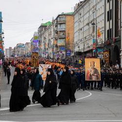 В шествии приняли участие сотни православных граждан #6