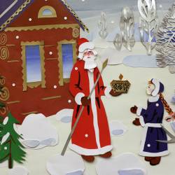 Ученики школ искусств города рисовали зиму, Деда Мороза и метель #11