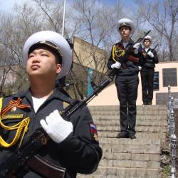 Митинг, посвященный годовщине Победы, прошел в Дальневосточном федеральном университете #6