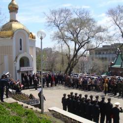 Митинг, посвященный годовщине Победы, прошел в Дальневосточном федеральном университете #16