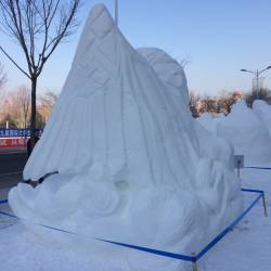 Одна из победителей международного конкурса скульптур из снега в Харбине поделилась впечатлениями #2