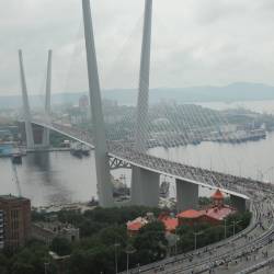 Ровно пять лет назад мост через бухту «Золотой Рог» открылся во Владивостоке #13