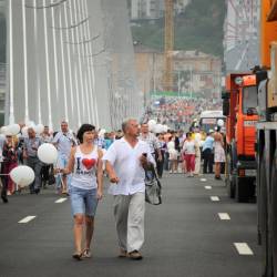 Ровно пять лет назад мост через бухту «Золотой Рог» открылся во Владивостоке #22