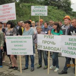 Митинг сотрудников завода прошел в приморской столице #17