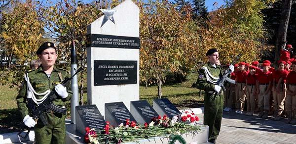В Приморье открыли монумент погибшим героям