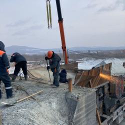 В ходе работ по переоборудованию на заводе обустроили площадку для нового бункера #5