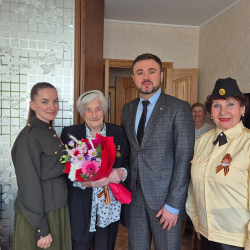 Одним из первых поздравления принял Василий Максимович Волчек #7