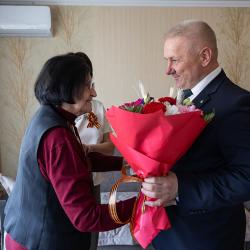 Одним из первых поздравления принял Василий Максимович Волчек #14