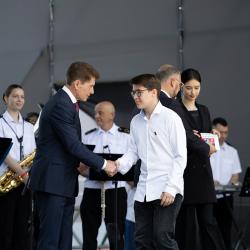 Церемония вручения стала центральным событием праздничной программы на набережной Спортивной гавани #4
