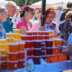 В этом году более 20 хозяйств представили гостям свыше 6,5 тонн экологически чистого таёжного мёда и другой продукции пчеловодства #9