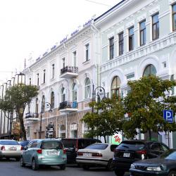 В настоящий момент подрядные организации работают на объектах по адресам: Океанский проспект, 13 и Светланская, 61. А оценить качество выполненных работ можно на примере обновленного фасада зданий по Светланской, 39 и 39в #9