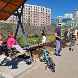 Порядка 100 деревьев появились около детского сада № 167 в минувшую субботу #4