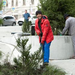 Преображение улицы Мордовцева на участке от Океанского проспекта до Алеутской близится к завершению #3