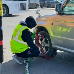 Наиболее проблемной зоной, где работа эвакуаторов оказалась особенно востребованной, стал район улицы Нейбута и Зелёного Бульвара #4