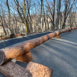 В Снеговой Пади завершаются работы по благоустройству парка: новые тропы, детские площадки и места для отдыха #5