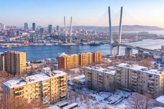 Apartment blocks in Vladivostok