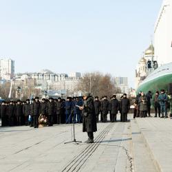 В памятном мероприятии приняли участие губернатор Приморского края Олег Кожемяко и глава Владивостока Константин Шестаков #17