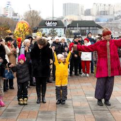 Торжественное шествие «Масленичного поезда» дало старт мероприятию #14