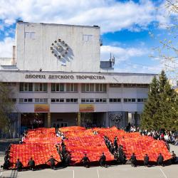 Финалом акции стал торжественный марш первоклассников #2