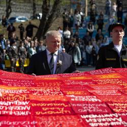 Финалом акции стал торжественный марш первоклассников #4