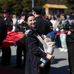 Финалом акции стал торжественный марш первоклассников #9