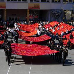 Финалом акции стал торжественный марш первоклассников #11