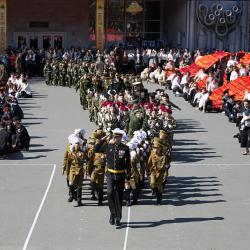 Финалом акции стал торжественный марш первоклассников #12