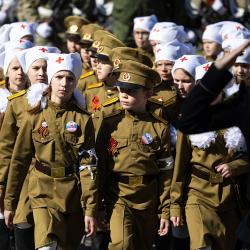 Финалом акции стал торжественный марш первоклассников #13